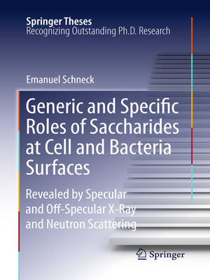 cover image of Generic and Specific Roles of Saccharides at Cell and Bacteria Surfaces